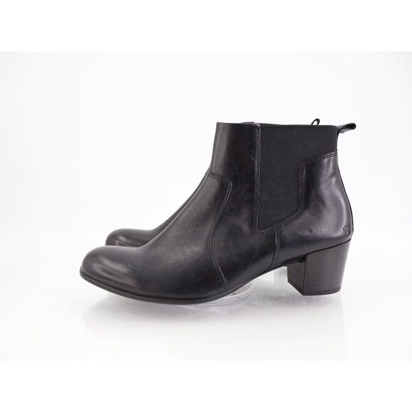 ECCO Shape 35 Ankle Chelsea Boot Size 40 9 / 9.5 Black Leather Block Heel Light - Picture 3 of 12